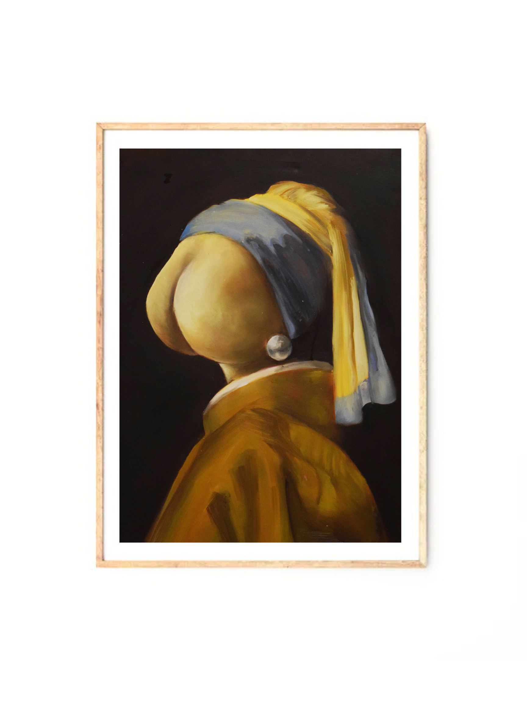 Ass With a Pearl Earring Print