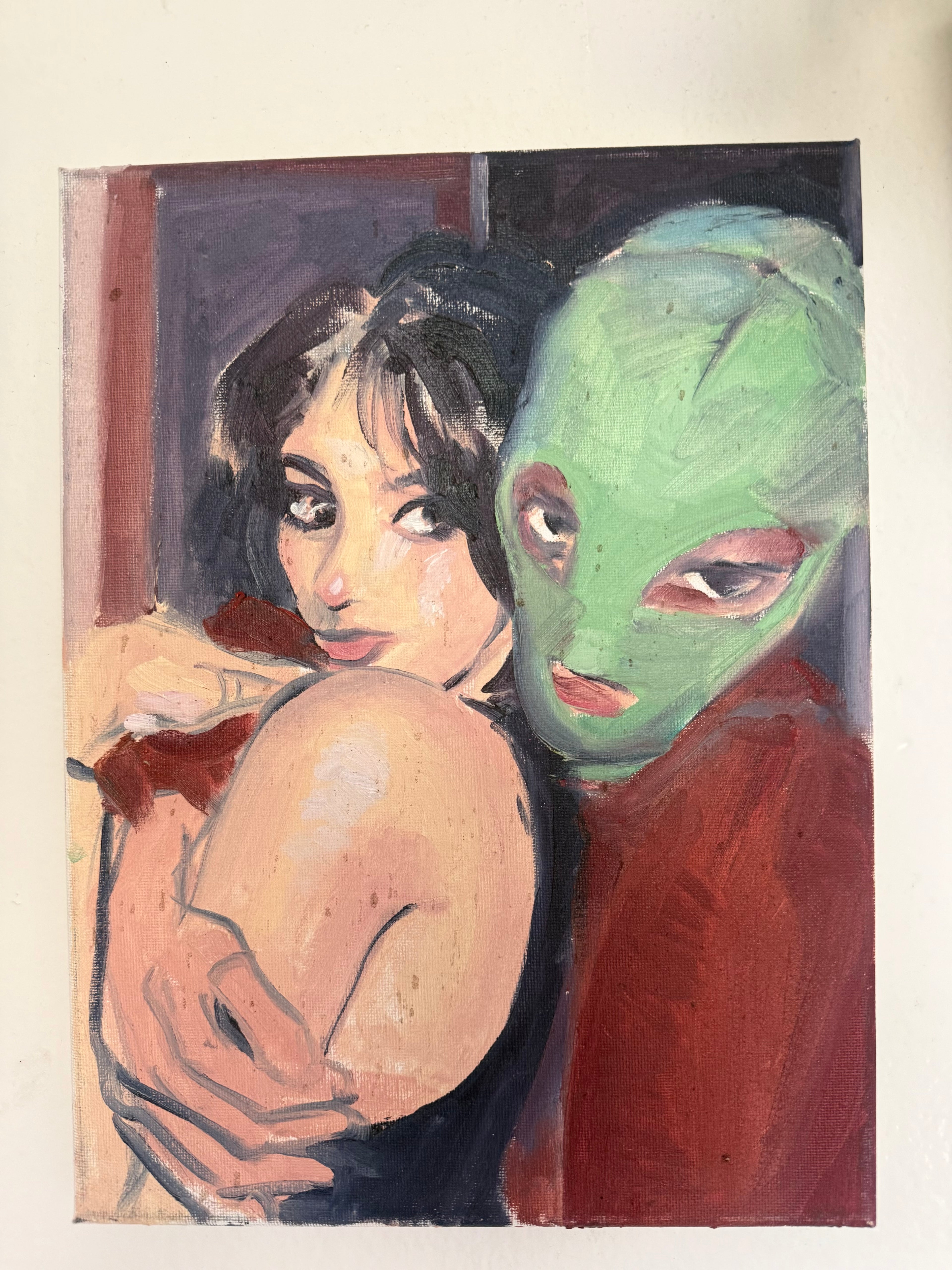 In the Bag 9x12 inch Original Painting