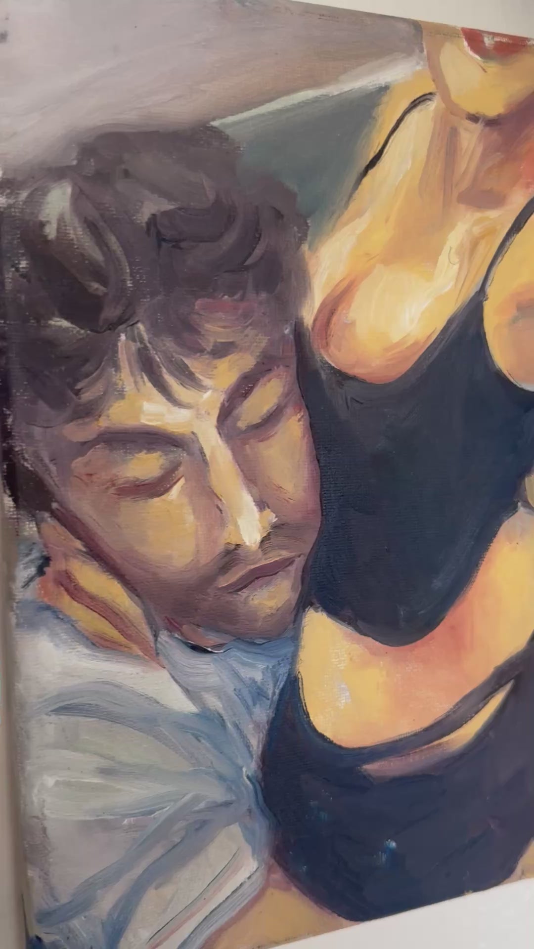 Momma's Boy 8x10 inch Original Painting